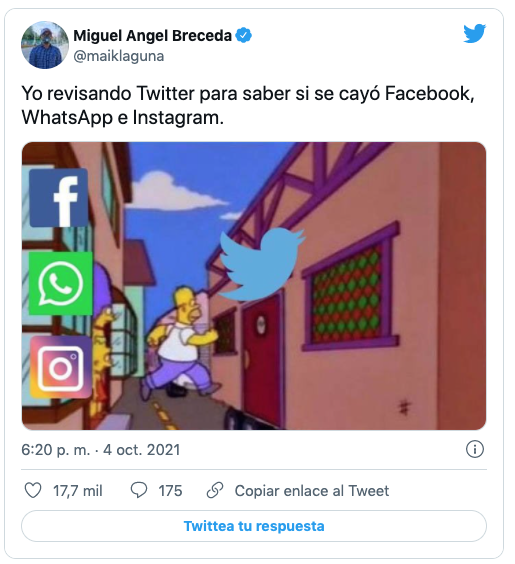 memes caida whatsapp, facebook e instagram