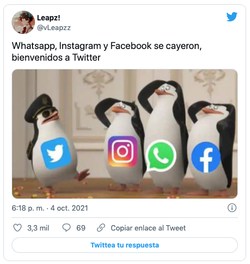 memes caida whatsapp, facebook e instagram