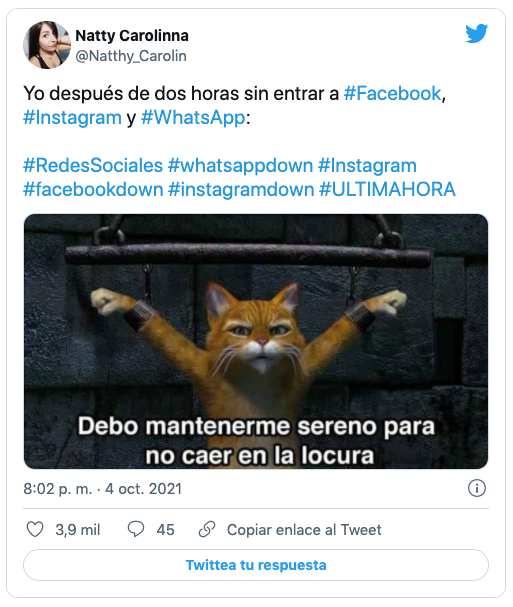 memes caida whatsapp, facebook e instagram