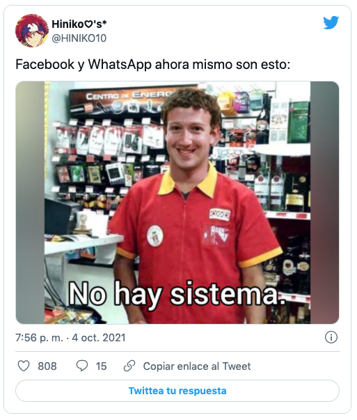 memes caida whatsapp, facebook e instagram