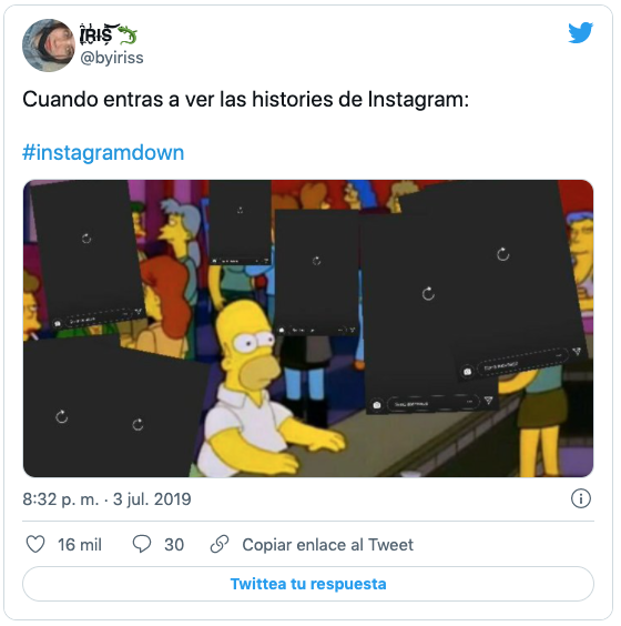 meme caida whatsapp, facebook e instagram